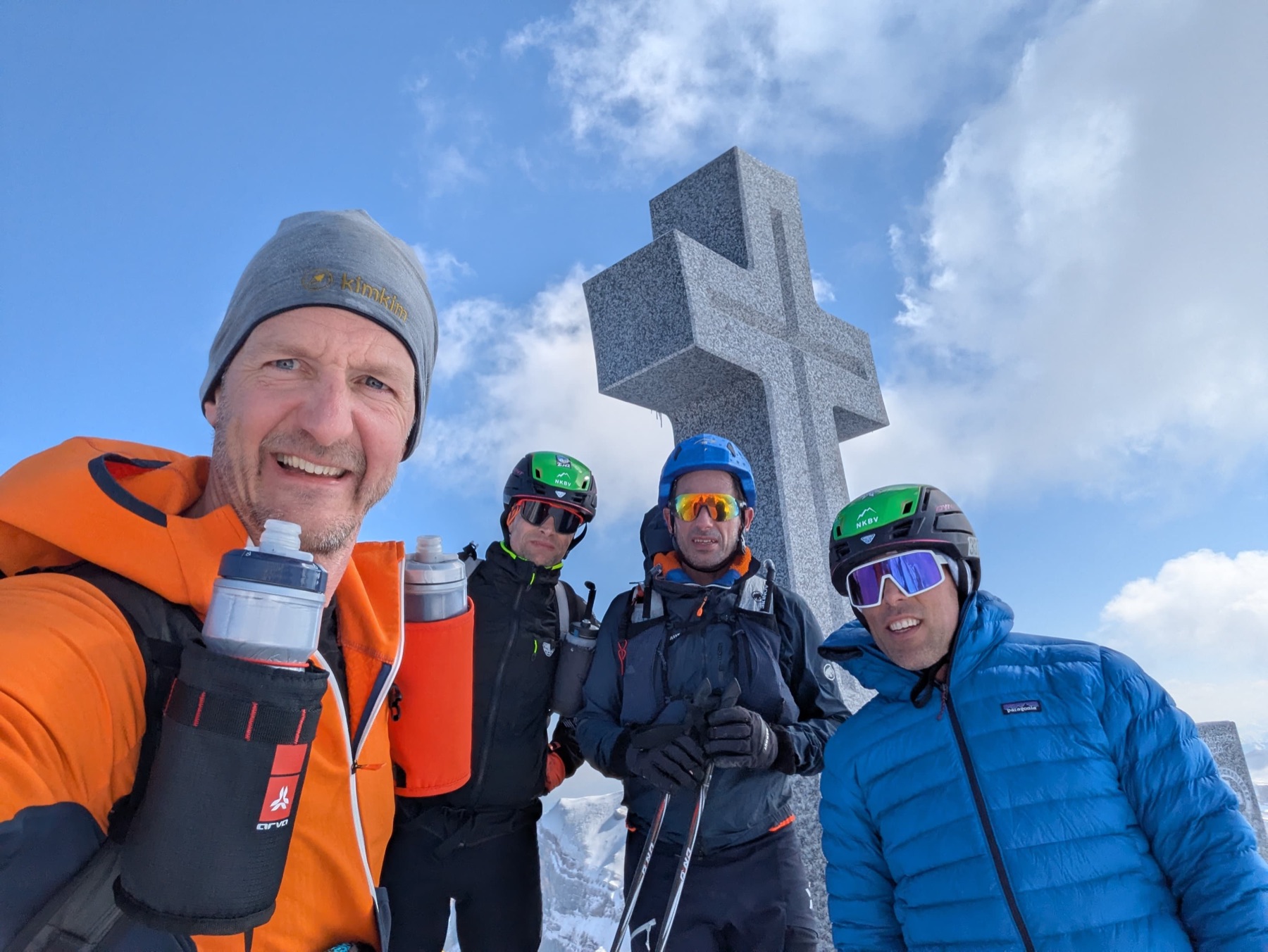 The four of us on the summit